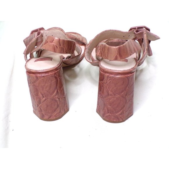 LOUISE ET CIE Loni Block Heel Strappy Sandal Shoes 9 Soft Rose NEW $160 - Picture 7 of 11